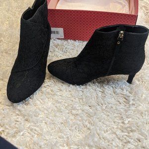 Kelly and Katie Lace Booties Black
